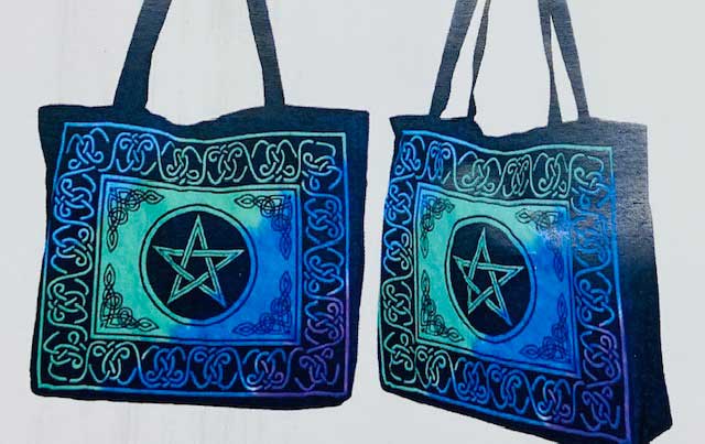 (image for) 15.7" x 17.7" Pentagram tote bag - Click Image to Close