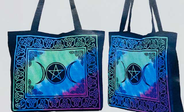 (image for) 15.7" x 17.7" Triple Moon tote bag - Click Image to Close