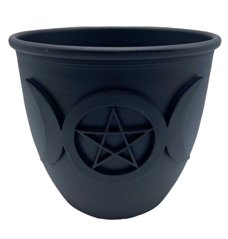 (image for) 5" Triple Moon & Pentagram bowl - Click Image to Close