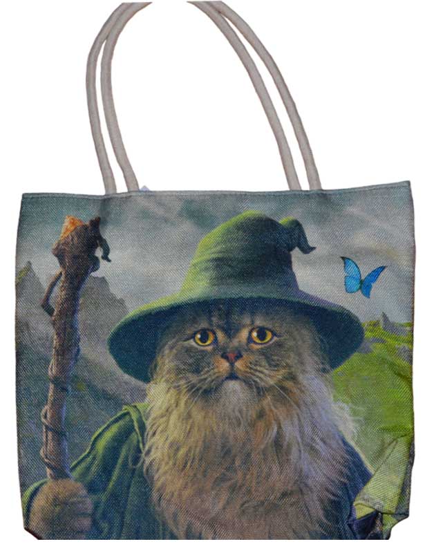 (image for) 17" x 17" Catdalf tote bag