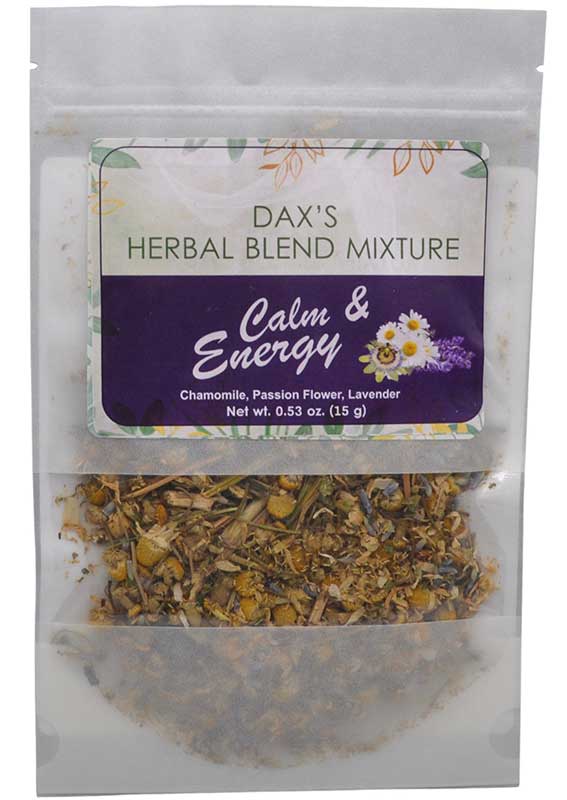 (image for) 15gms Calm & Energy smoking herb blends