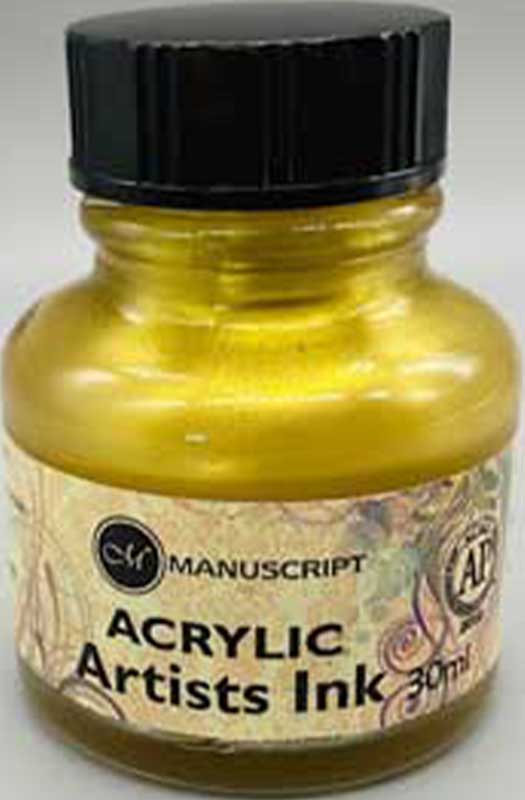 (image for) Gold ink 1 oz - Click Image to Close