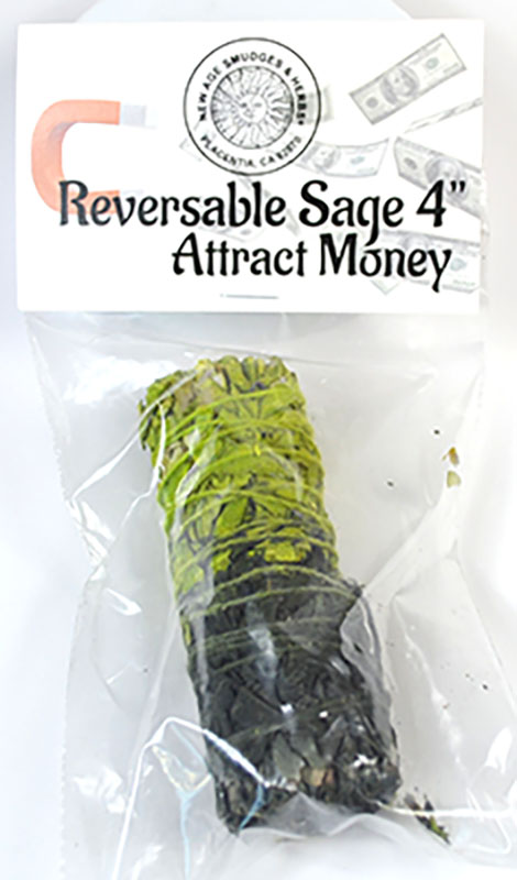 (image for) 4" Attract Money reversable smudge stick