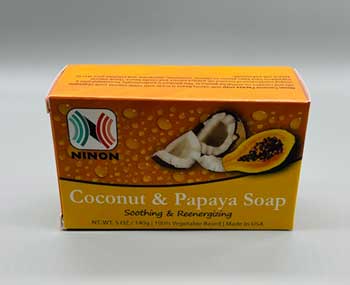 (image for) 5oz Coconut & Papaya ninon soap - Click Image to Close
