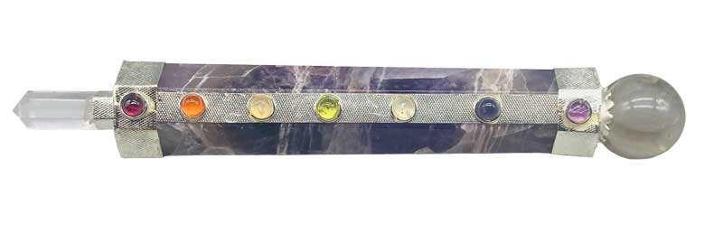 (image for) 6" Amethyst healing wand