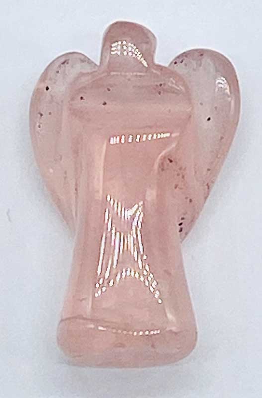 (image for) 1" Rose Quartz angel - Click Image to Close