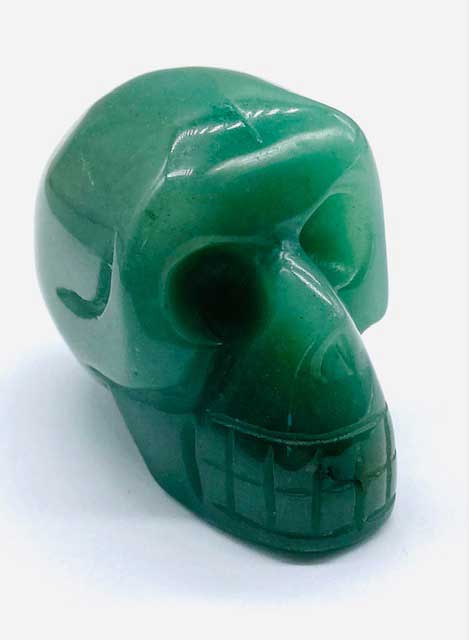 (image for) ~2" Aventurine, Green Skull
