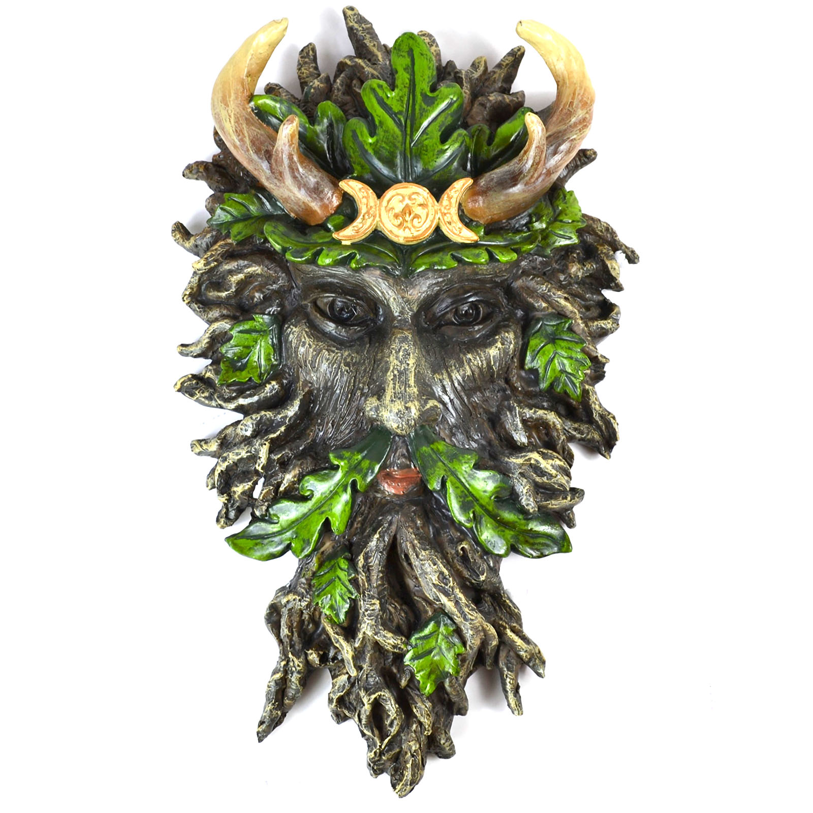 (image for) 10 1/2" Greenman wall plaque
