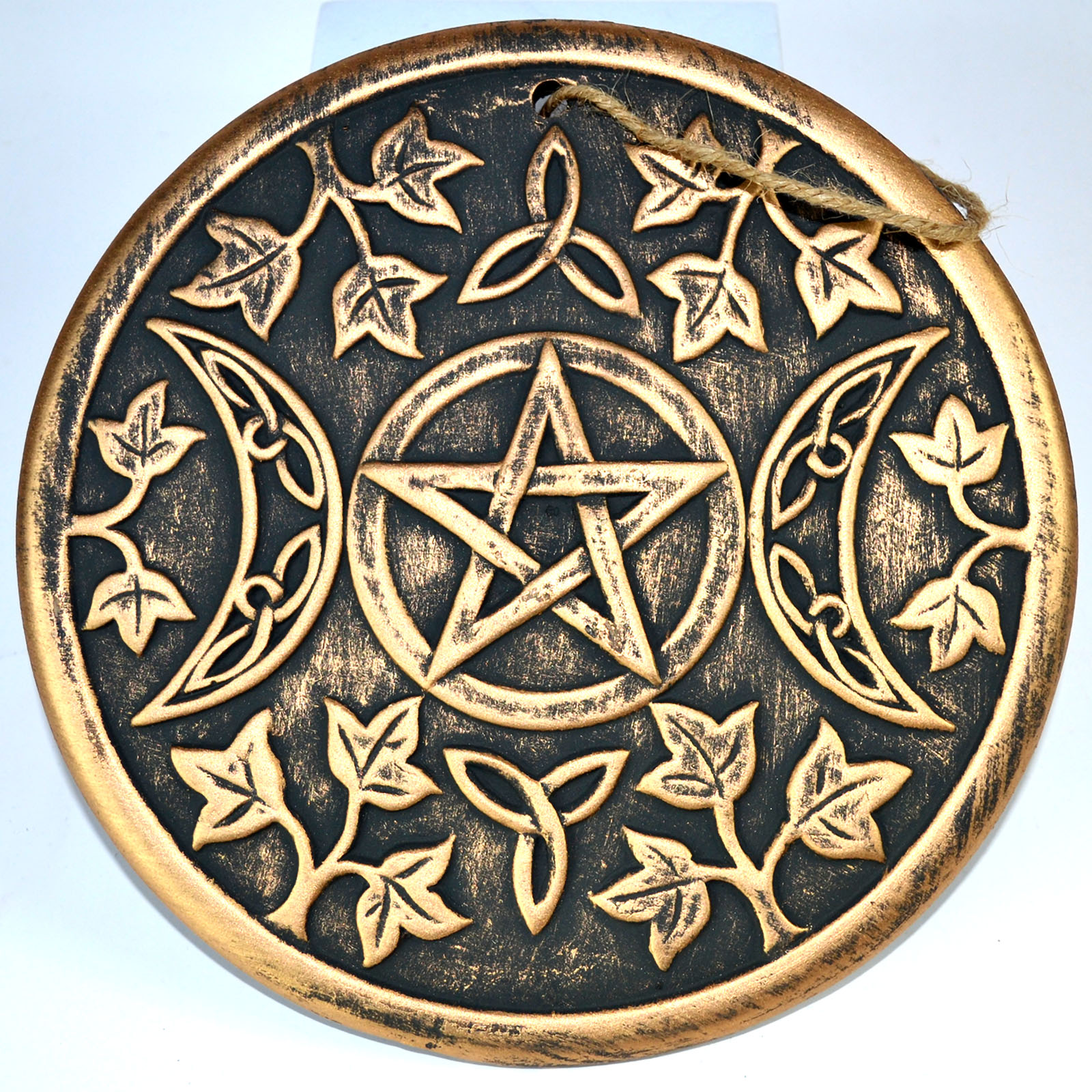 (image for) 7 3/4" Triple Moon wall plaque