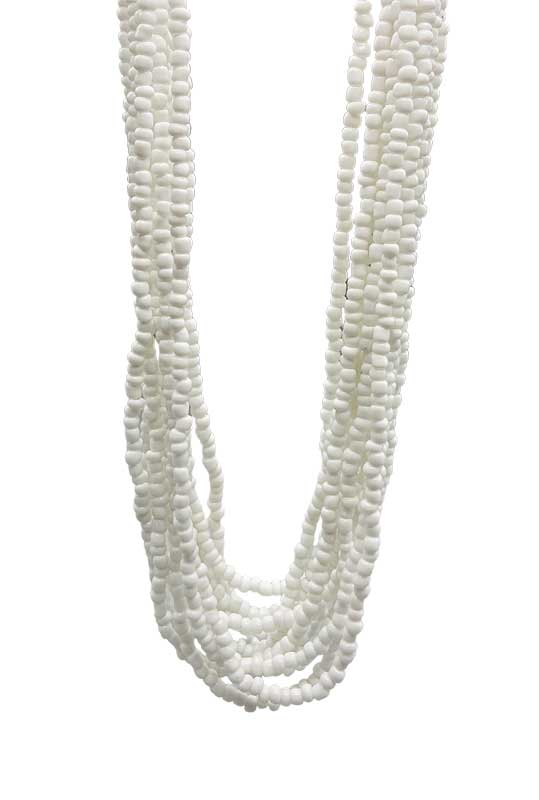 (image for) (set of 12) Obatala santeria necklace - Click Image to Close